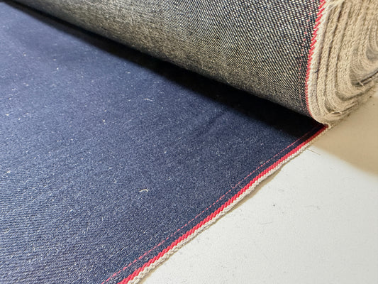 Okayama Denim | 12.5 oz Cotton Linen Selvage Japanese Indigo by Yard