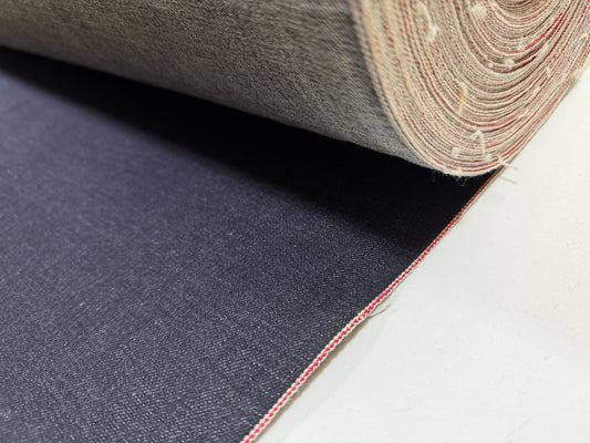 Okayama Denim | 13 oz Indigo Japanese denim With Thick Red Selvage Fabric by Yard