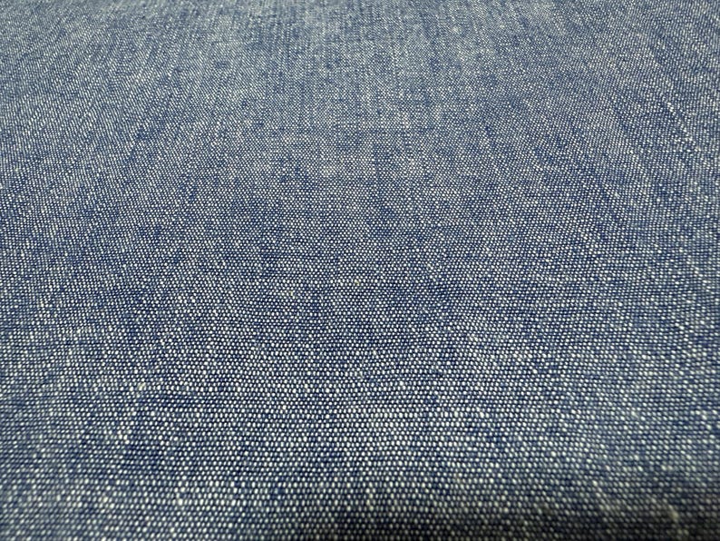 Okayama Fabric | 7.5 oz Japanese Indigo Cotton One-washed Dungaree Fabric By The Yard