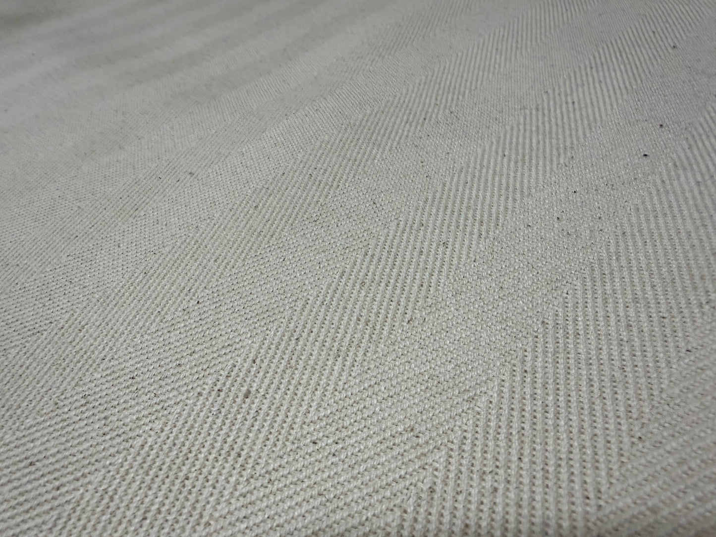 Okayama Fabric | 18.5 oz Japanese Natural Color Cotton Herringbone Fabric