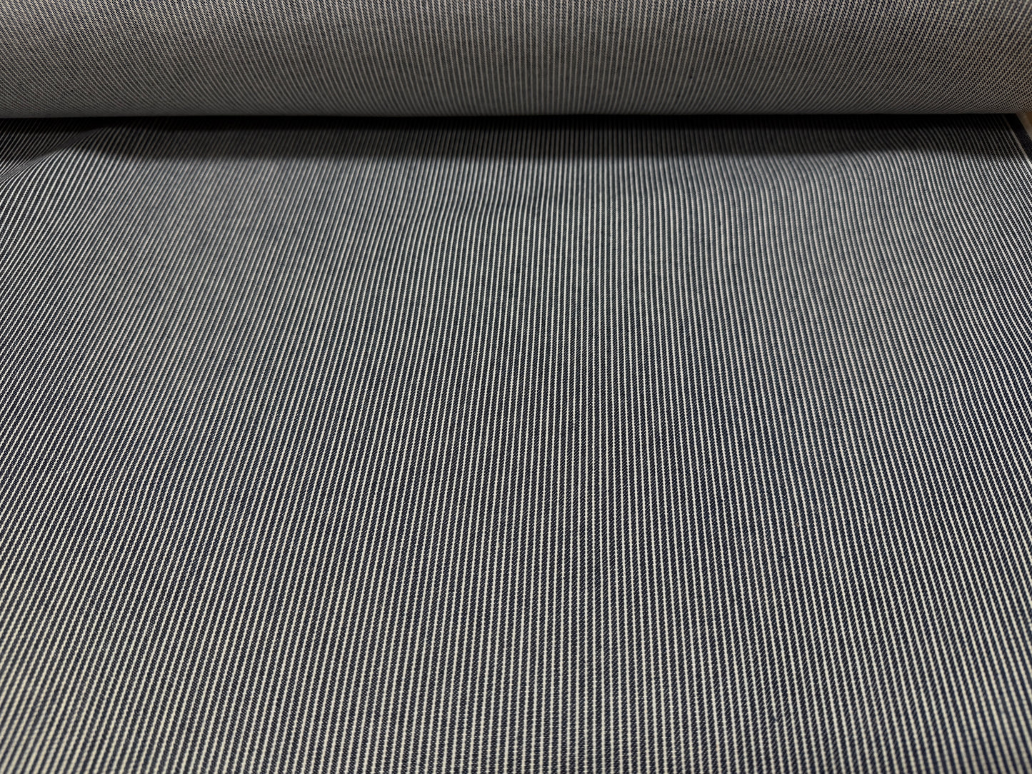 Okayama Denim | 8 oz Double Width Indigo Hickory Fabric By The Yard