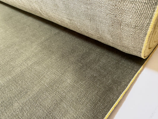 Okayama Denim | 11.5 oz olive Selvage denim Yellow ID