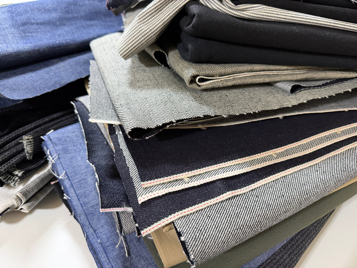 Okayama Denim | Premium Japanese Denim Scrap Box (5 kg)