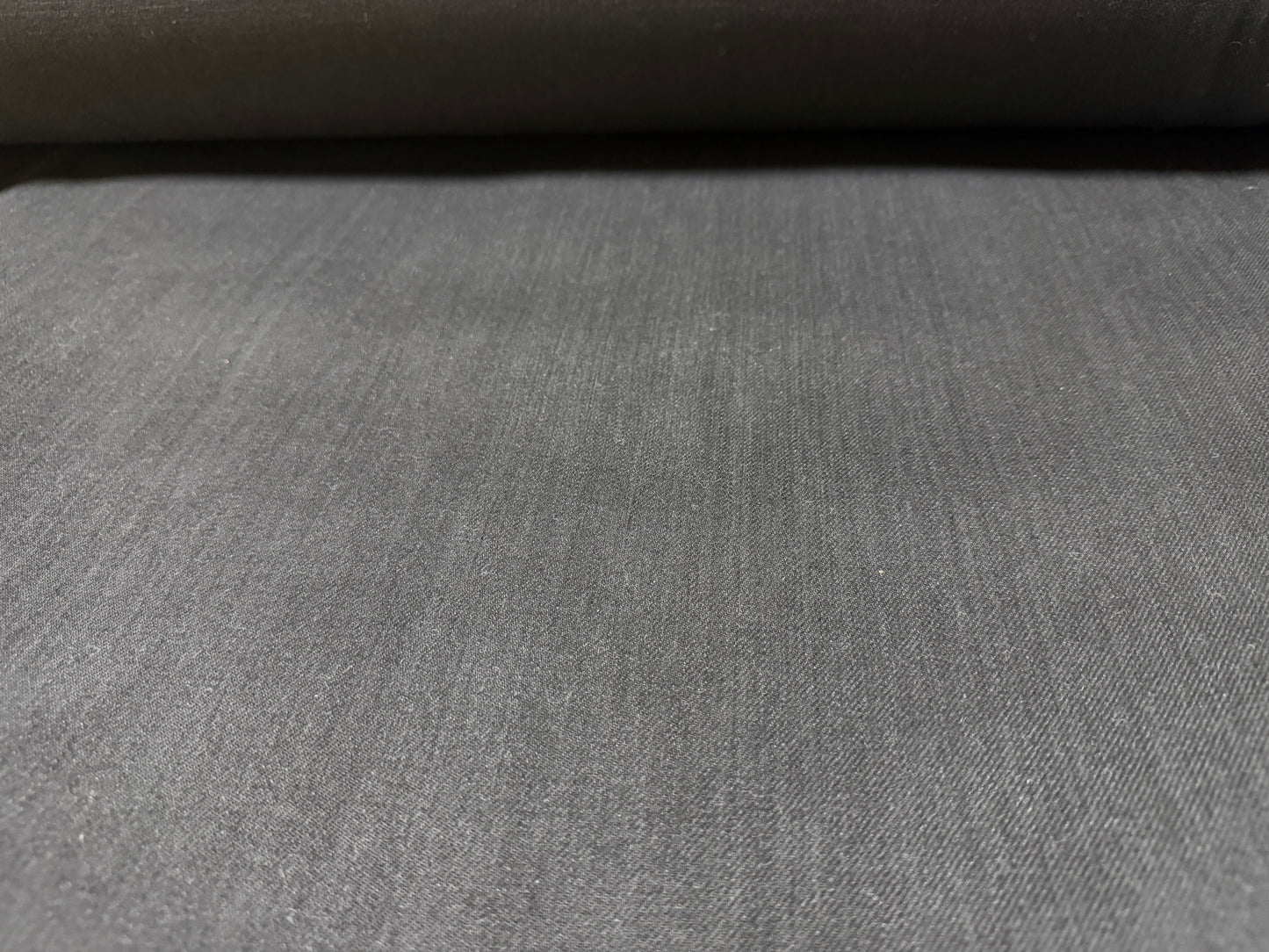 Okayama Denim | 10.5 oz Double-sided Black Denim Orange Selvage