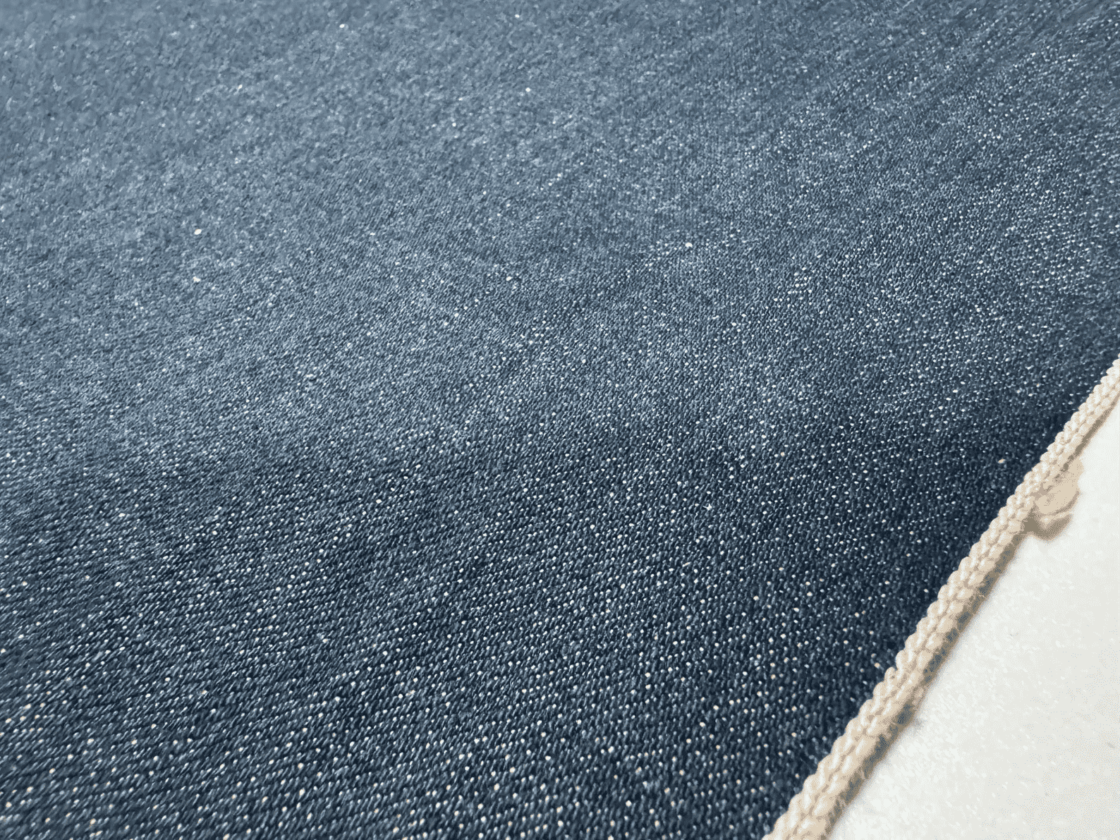 Okayama Denim | 13 oz Indigo & Beige Selvage with Red, by the Yard | KOFUYA