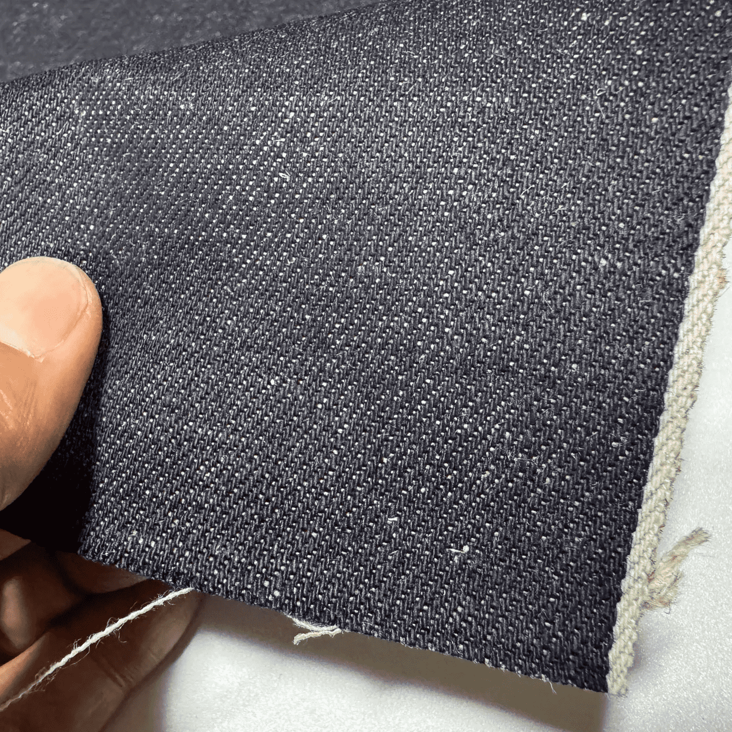 Okayama Denim | 13.5oz Cotton Linen Selvage Indigo by Yard | KOFUYA
