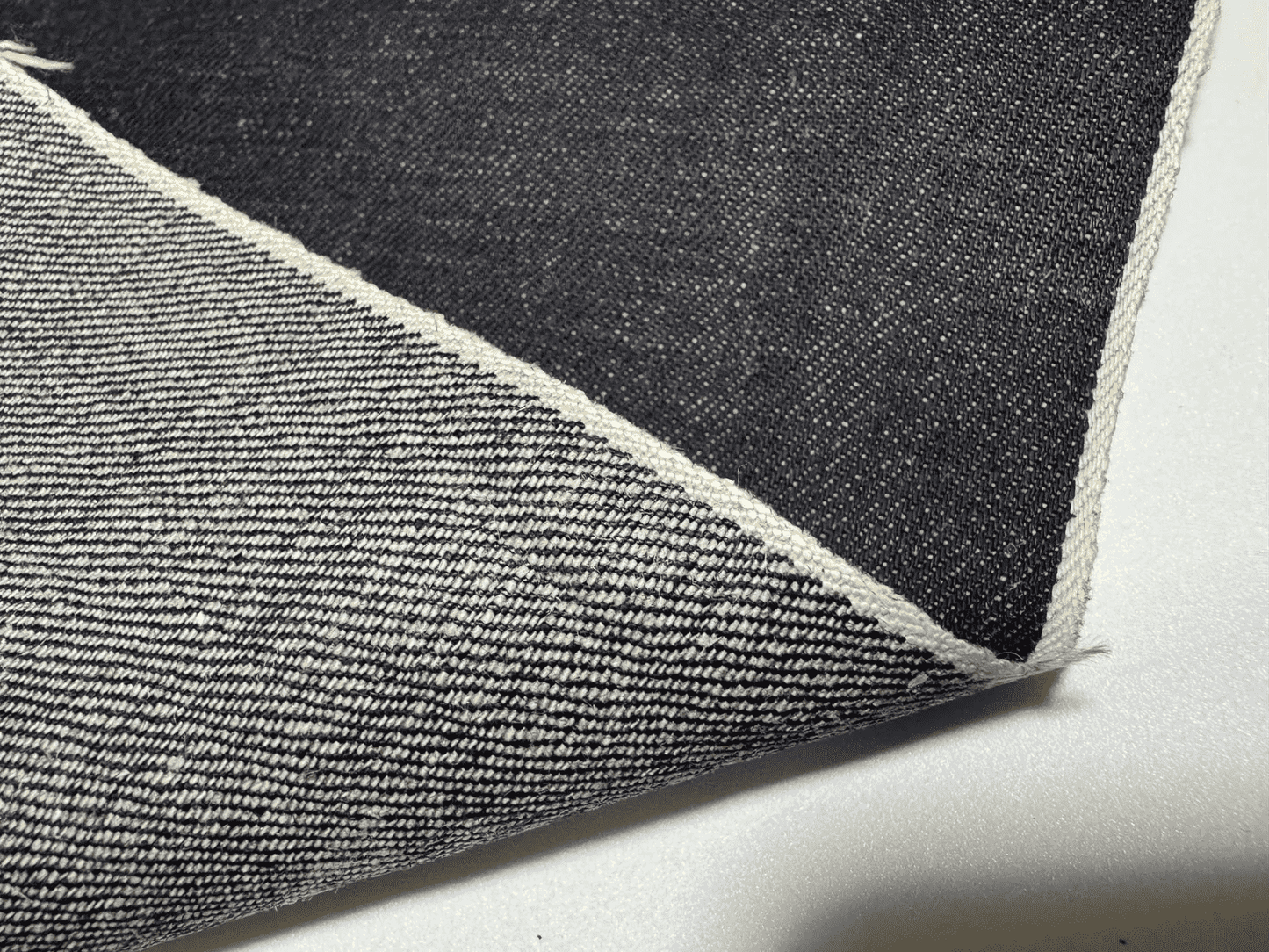 Okayama Denim | 13.5oz Cotton Linen Selvage Indigo by Yard | KOFUYA