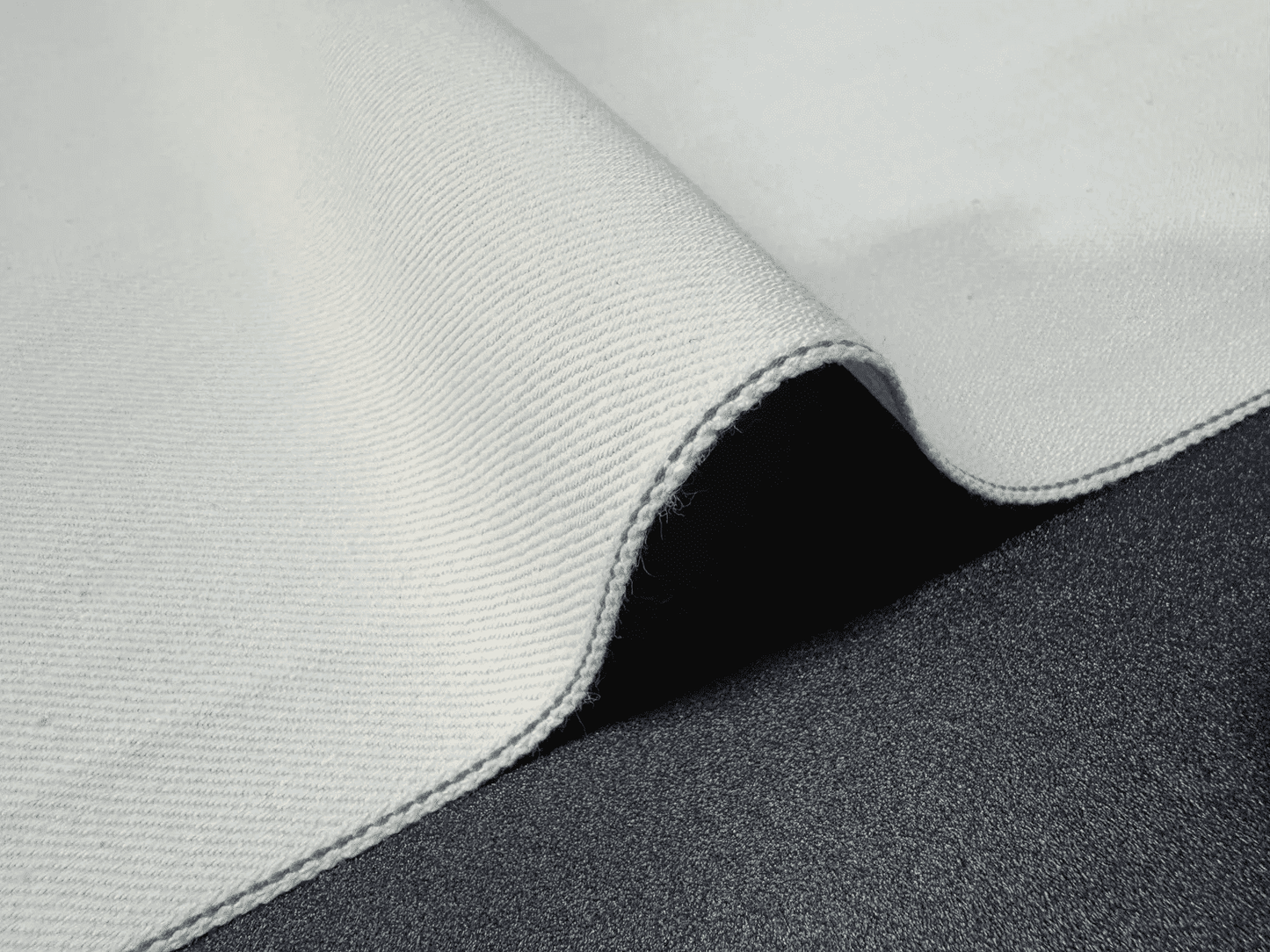 Okayama Denim | 13 oz White Japanese Selvage Fabric by Yard | KOFUYA