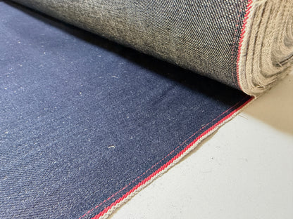 Okayama Denim | 12.5 oz Cotton Linen Selvage Japanese Indigo by Yard