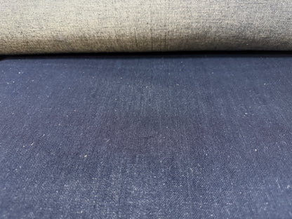 Okayama Denim | 12.5 oz Cotton Linen Selvage Japanese Indigo by Yard