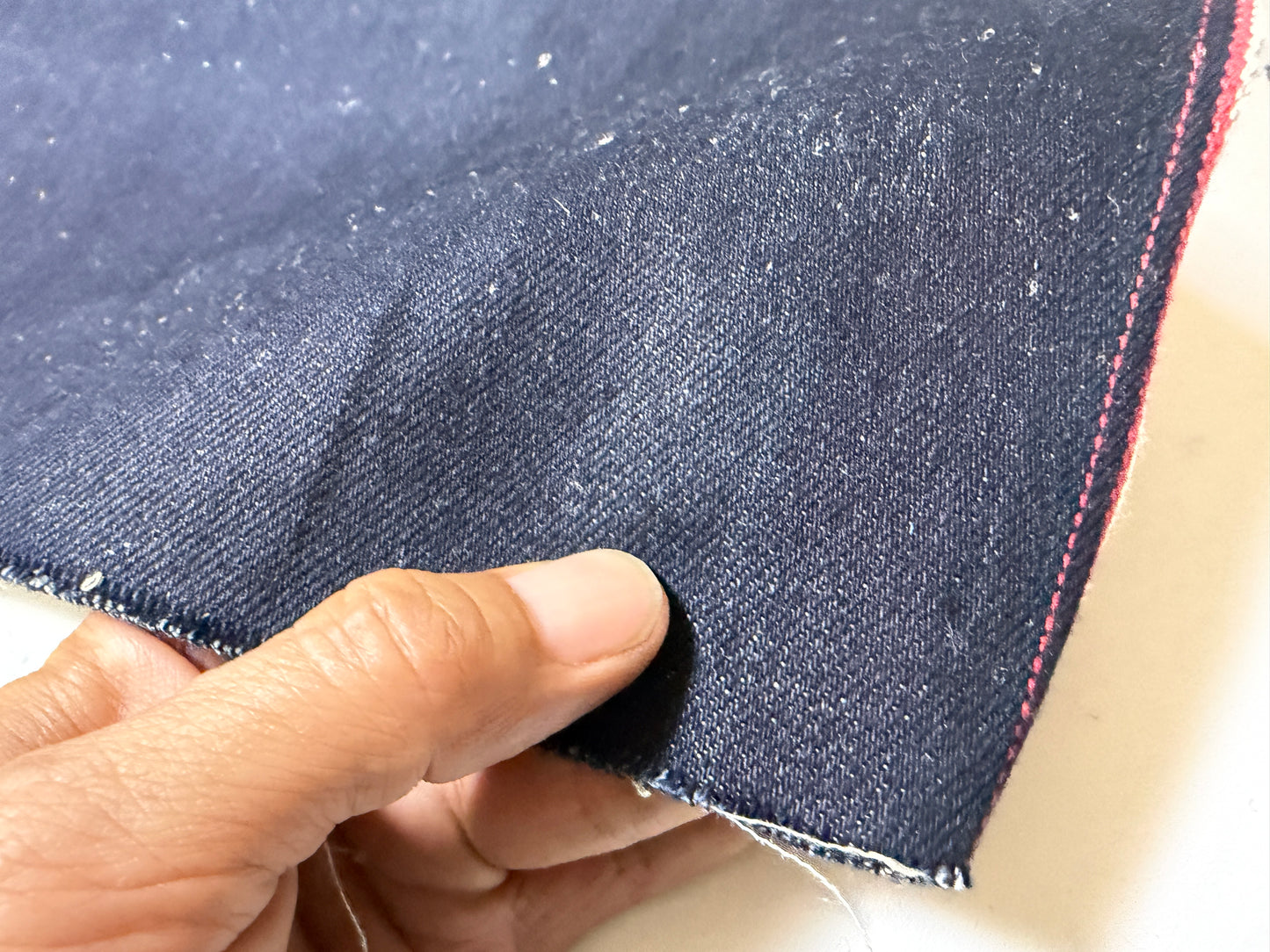 Okayama Denim | 12.5 oz Cotton Linen Selvage Japanese Indigo by Yard