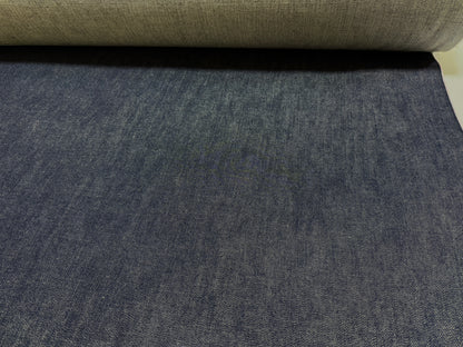 Okayama Denim 13.5oz indigo kibata Japanese selvage fabric yard showcasing premium-quality raw texture.