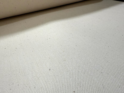 Okayama Denim 13 oz Ecru Selvedge Japanese Denim fabric texture detail, showcasing its quality and craftsmanship.