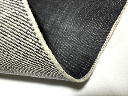 Okayama Denim 20 oz Japanese Heavy Ounce Indigo Selvage denim showcasing the unique fabric texture and weave.