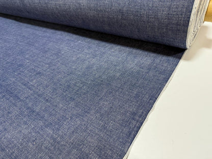 Okayama Fabric | 7.5 oz Japanese Indigo Cotton One-washed Dungaree Fabric By The Yard