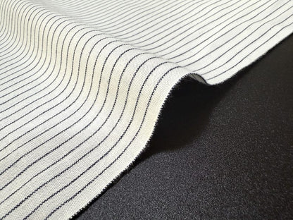 Okayama Fabric | 4.5 oz Japanese Cotton Stripe Chambray Fabric By The Yard