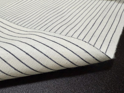 Okayama Fabric | 4.5 oz Japanese Cotton Stripe Chambray Fabric By The Yard