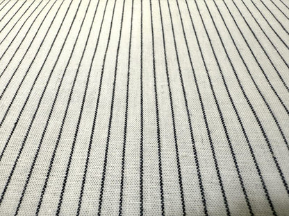 Okayama Fabric | 4.5 oz Japanese Cotton Stripe Chambray Fabric By The Yard