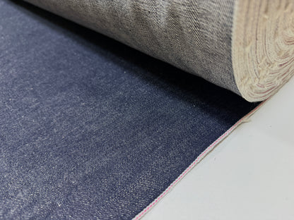 Okayama Denim | 13oz Indigo Kibata With Pink selvage Fabric Yard