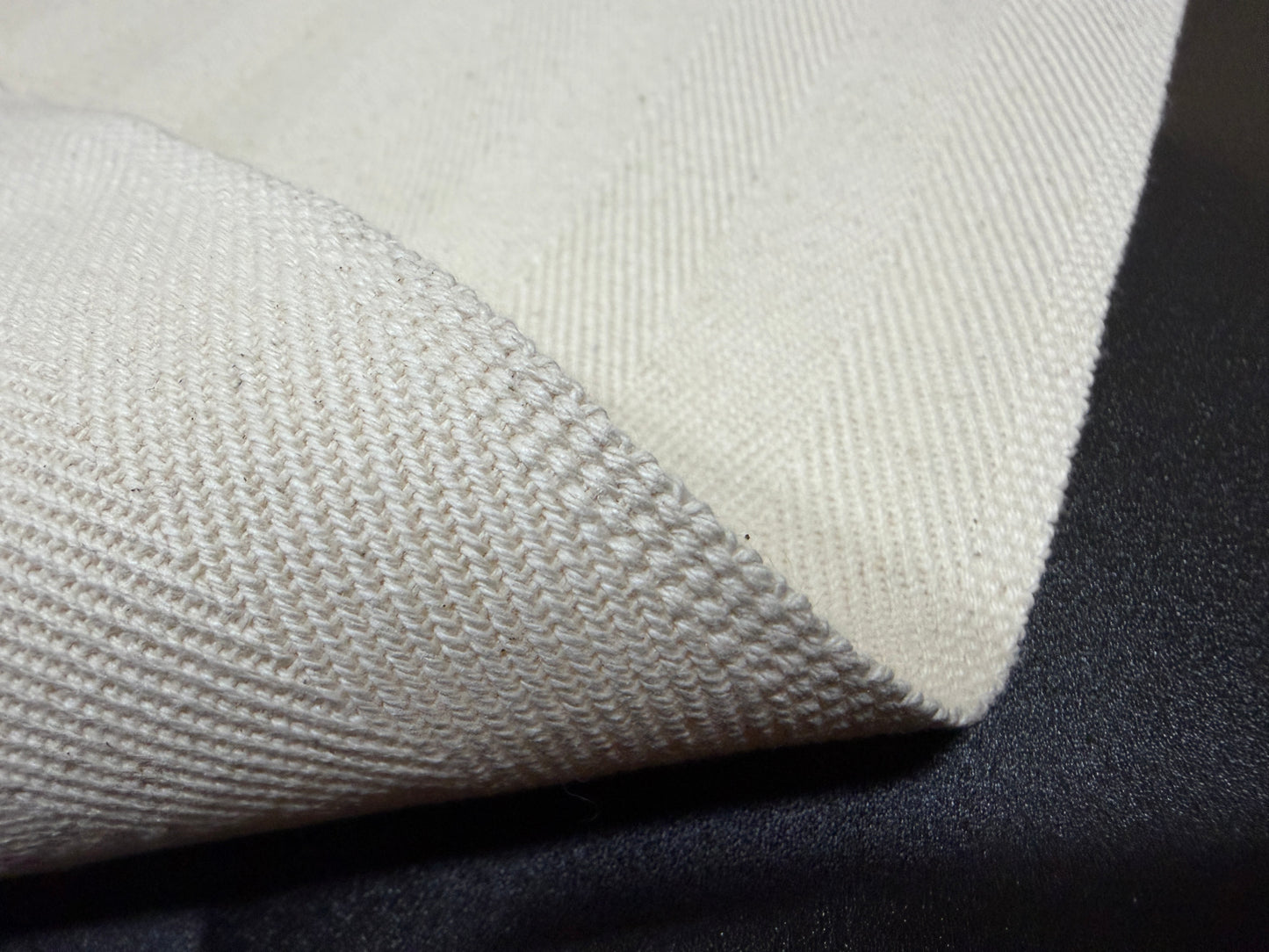 Okayama Fabric | 18.5 oz Japanese Natural Color Cotton Herringbone Fabric