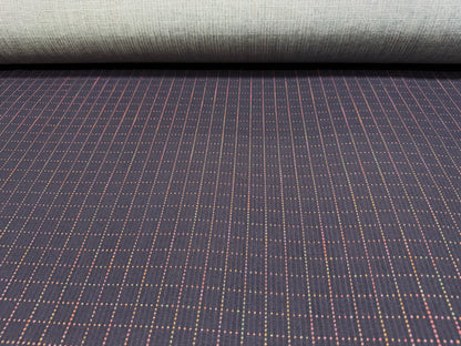 Okayama Fabric | 7 oz Sashiko "Grid" Cotton Fabric By The Yard