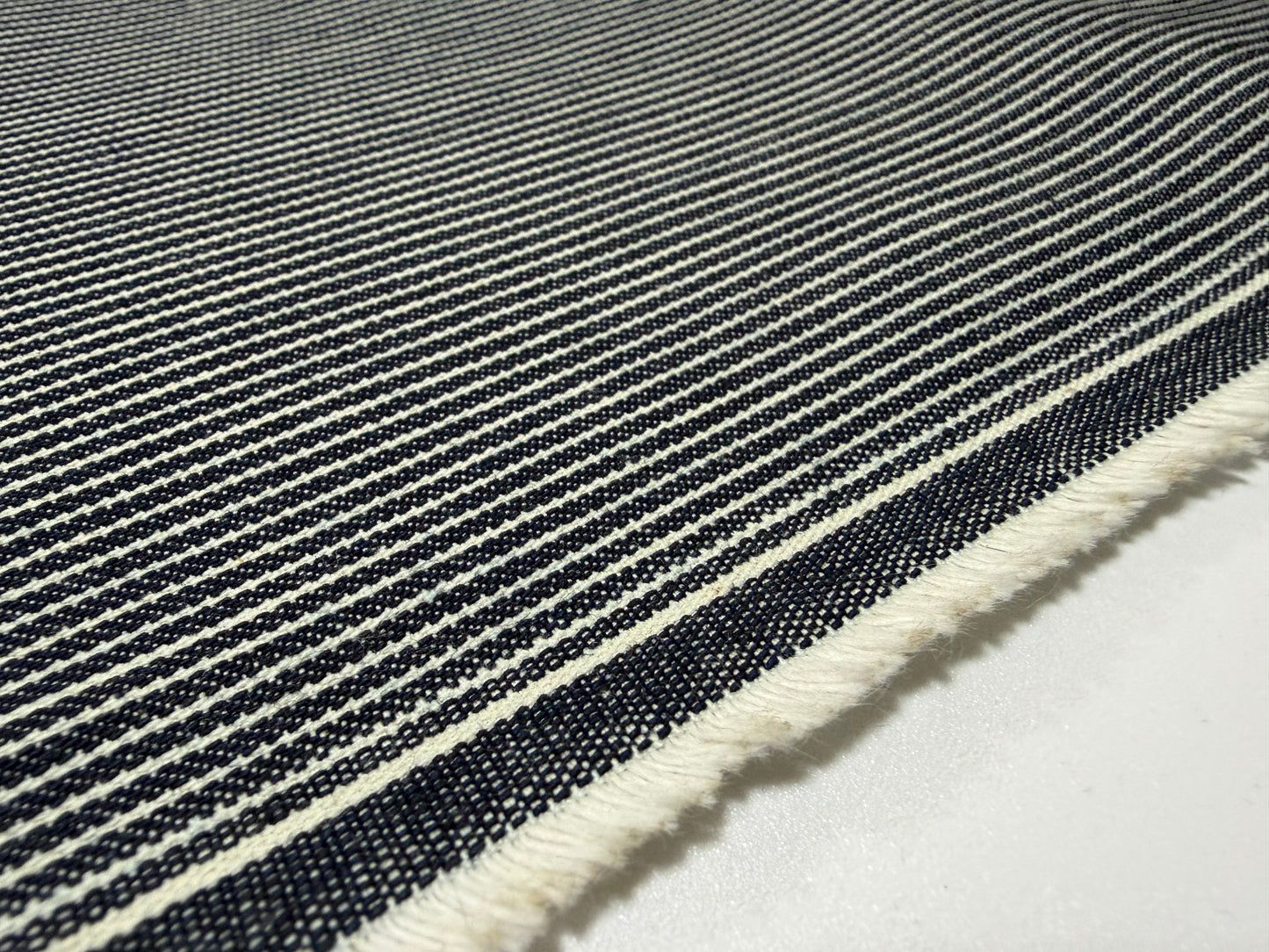 Okayama Denim | 8 oz Double Width Indigo Hickory Fabric By The Yard