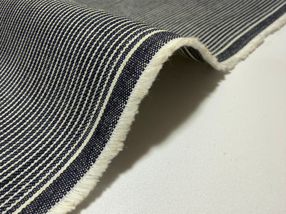 Okayama Denim | 8 oz Double Width Indigo Hickory Fabric By The Yard