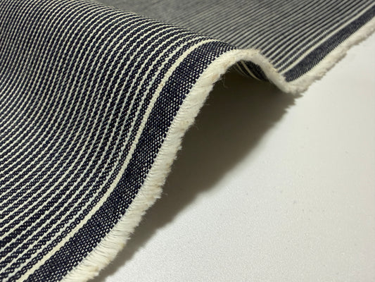Okayama Denim | 8 oz Double Width Indigo Hickory Fabric By The Yard