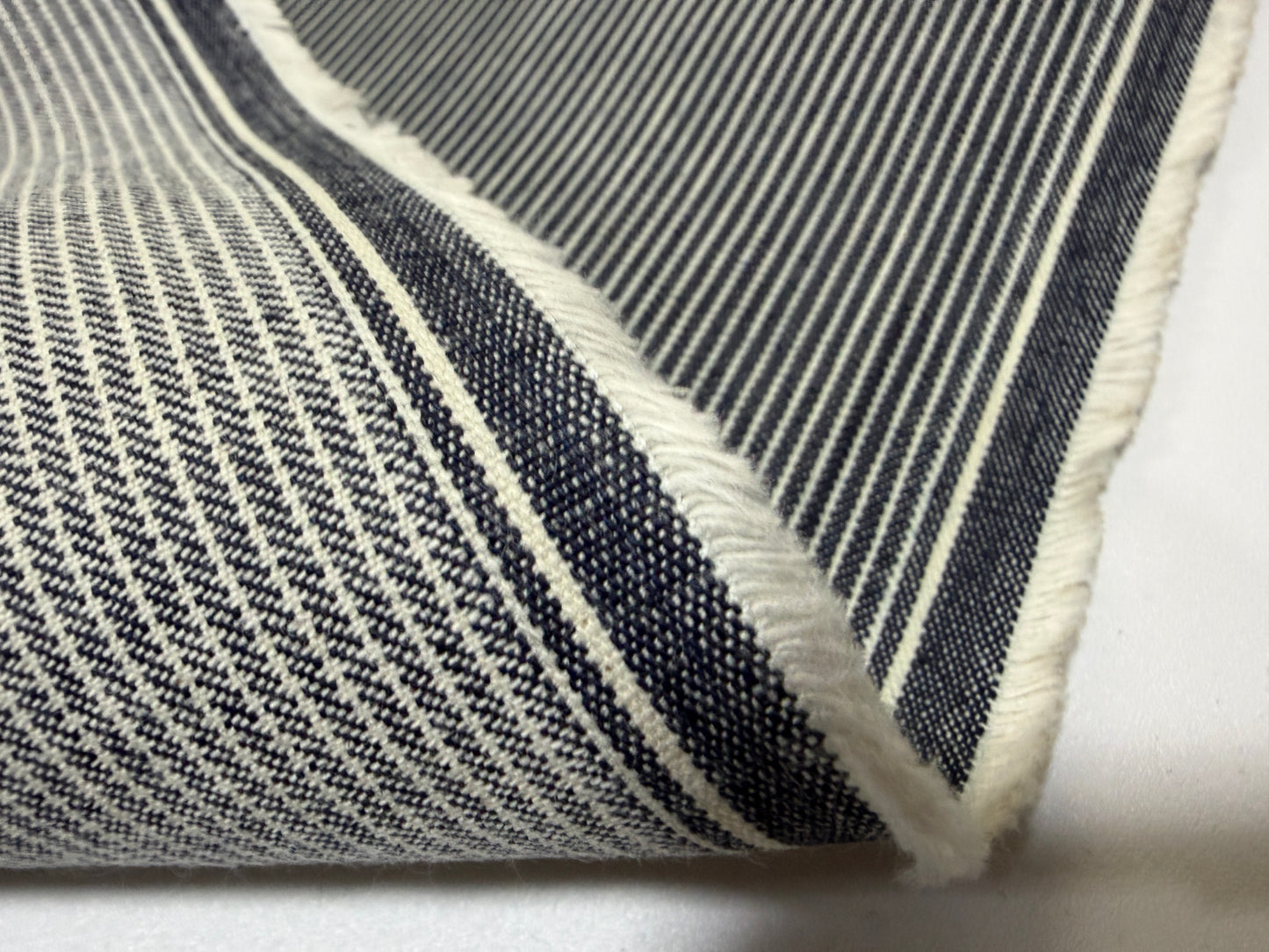 Okayama Denim | 8 oz Double Width Indigo Hickory Fabric By The Yard