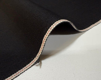 Okayama Denim | 13 oz Double-sided Black Fabric By The Yard