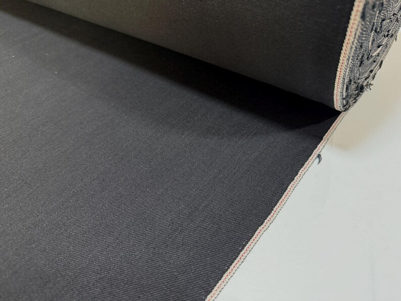 Okayama Denim | 13 oz Double-sided Black Fabric By The Yard