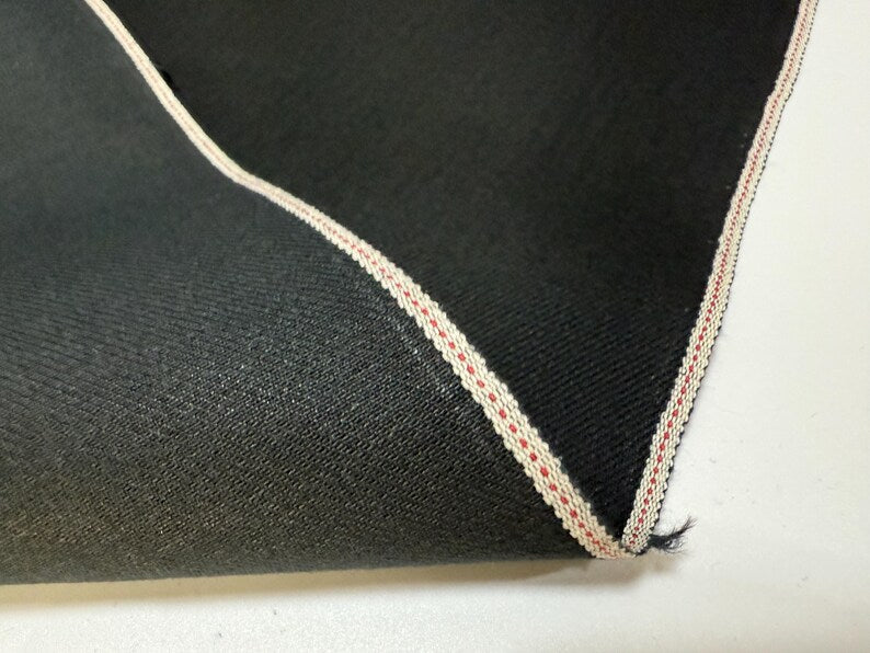 Okayama Denim | 13 oz Double-sided Black Fabric By The Yard