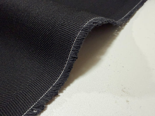 Okayama Denim | 13 oz Double Width Double-Sided Black denim Fabric
