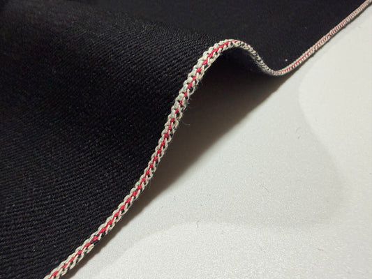 Okayama Denim | 17 oz Heavy Ounce "Kibata" Double-Sided Black Selvage denim