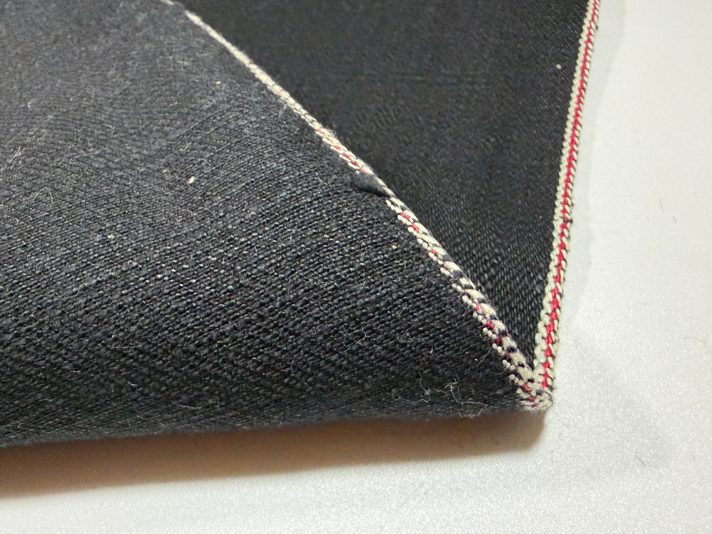 Okayama Denim | 17 oz Heavy Ounce "Kibata" Double-Sided Black Selvage denim