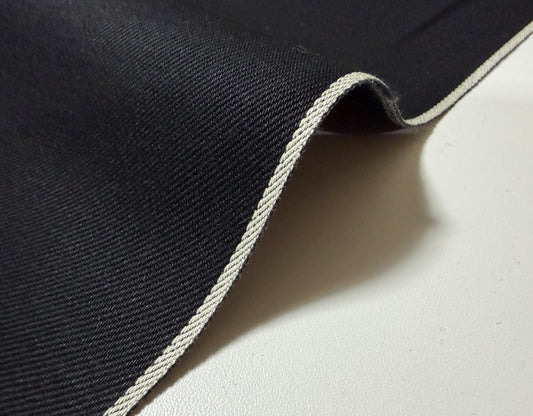 Okayama Denim | 13 oz Double-sided Black With White Selvage