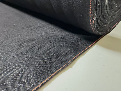 Okayama Denim | 16 oz Slub Selvage Denim Double-sided Black