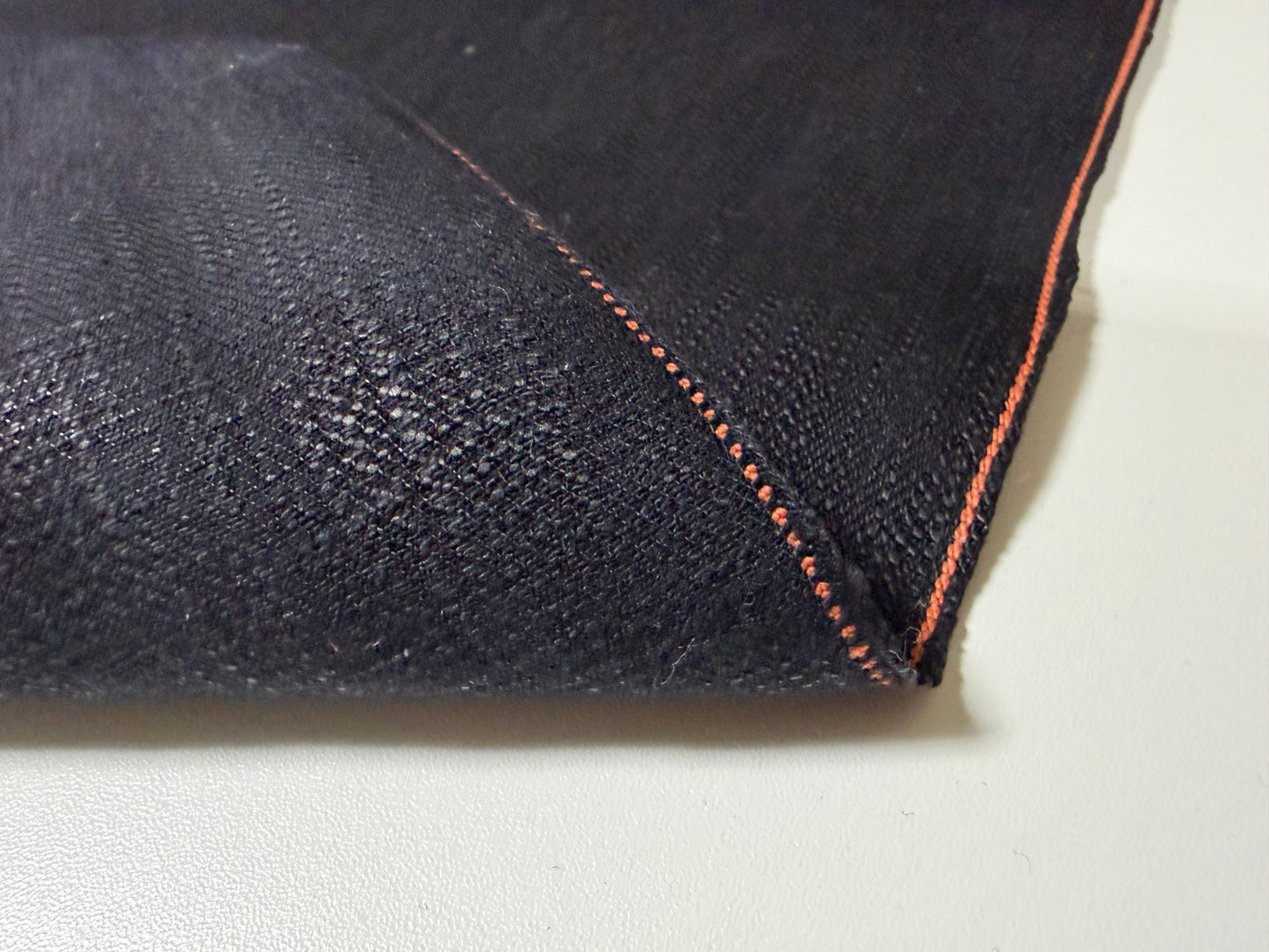 Okayama Denim | 16 oz Slub Selvage Denim Double-sided Black