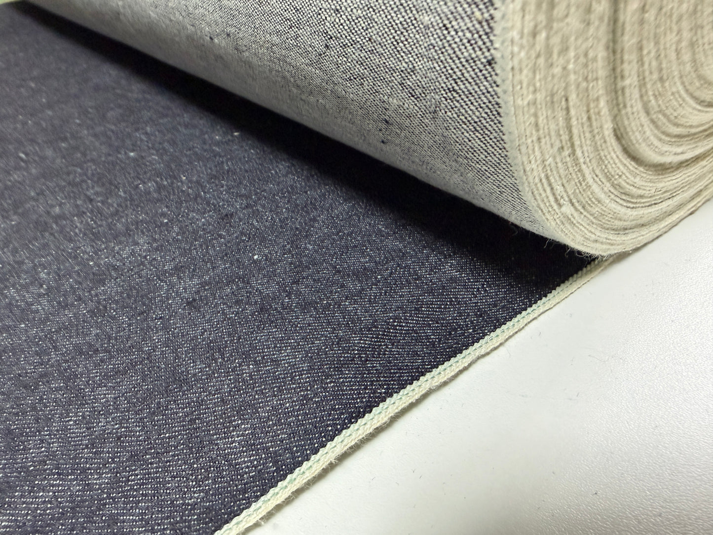 Okayama Denim | 13.5 oz Indigo Nep Selvage Denim Japanese Blue Fabric