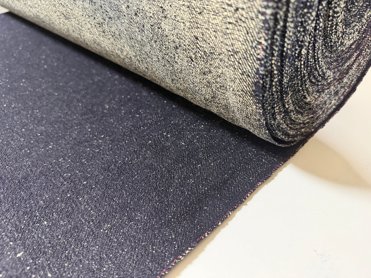 Okayama Denim | 18.8 oz Heavy Ounce Indigo Nep Selvage Denim Japanese Blue Fabric