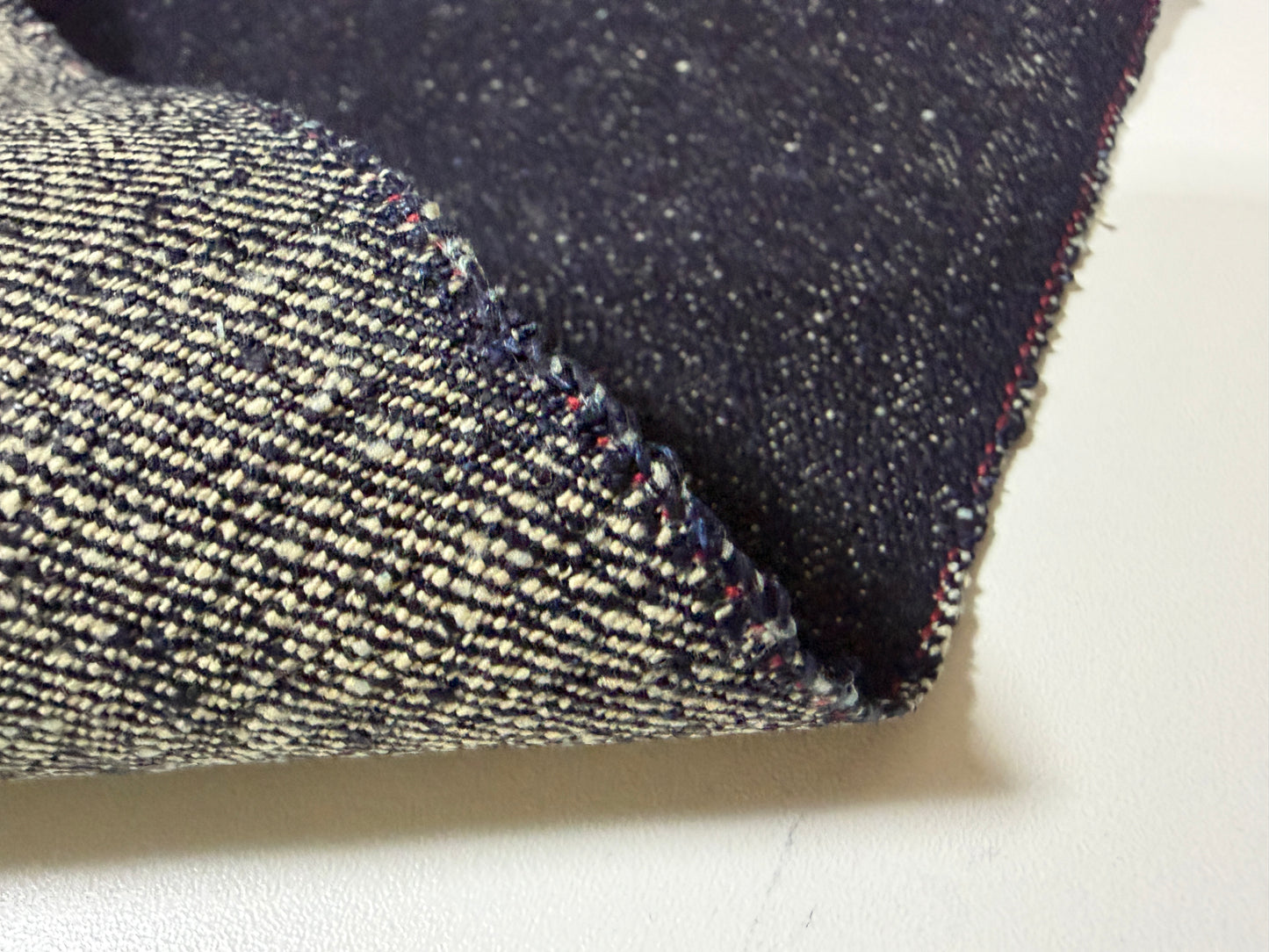 Okayama Denim | 18.8 oz Heavy Ounce Indigo Nep Selvage Denim Japanese Blue Fabric
