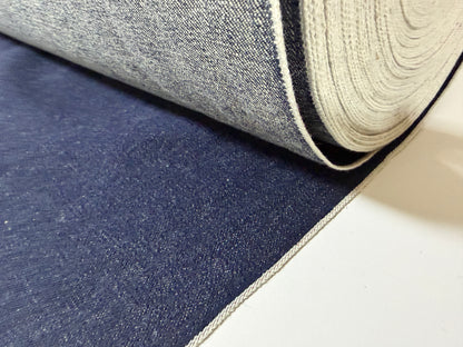 Okayama Denim | 13.5 oz Japanese Indigo x Light Beige Selvage Fabric