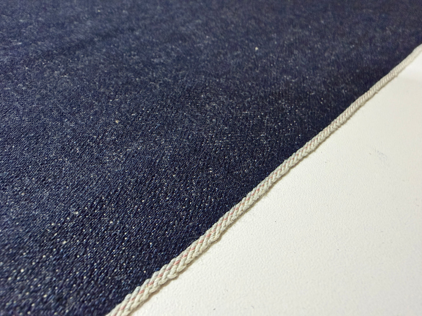 Okayama Denim | 13.5 oz Japanese Indigo x Light Beige Selvage Fabric