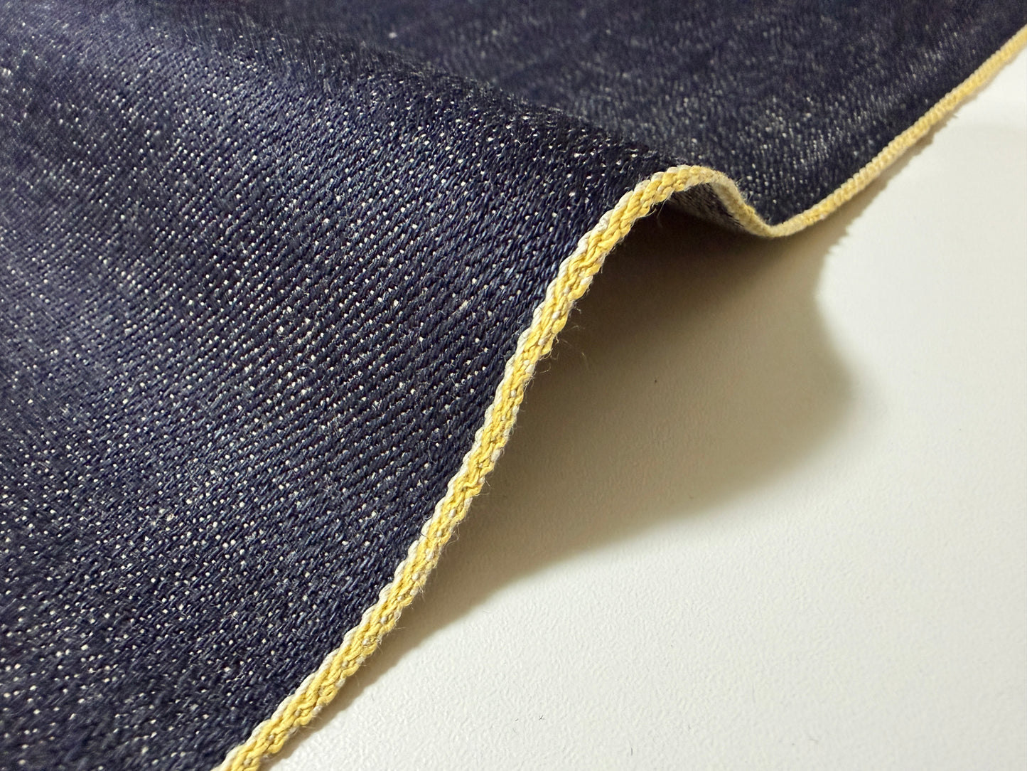 Okayama Denim | 12.7 oz Japanese Indigo Slubby Denim Yellow Selvage