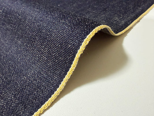 Okayama Denim | 12.7 oz Japanese Indigo Slubby Denim Yellow Selvage