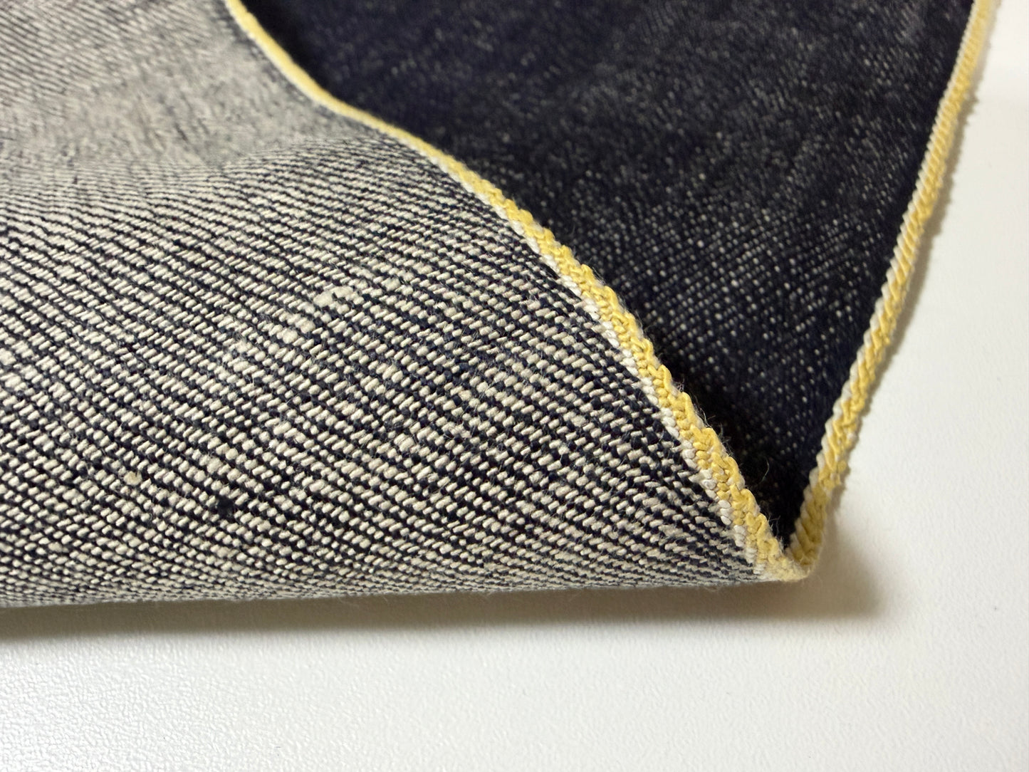 Okayama Denim | 12.7 oz Japanese Indigo Slubby Denim Yellow Selvage