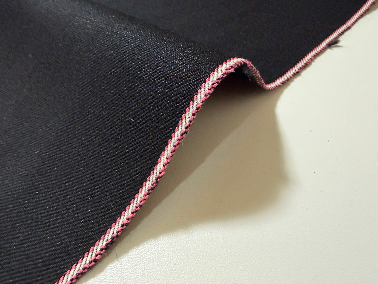 Okayama Denim | 16 oz Double-sided Black w/ Pink Selvage