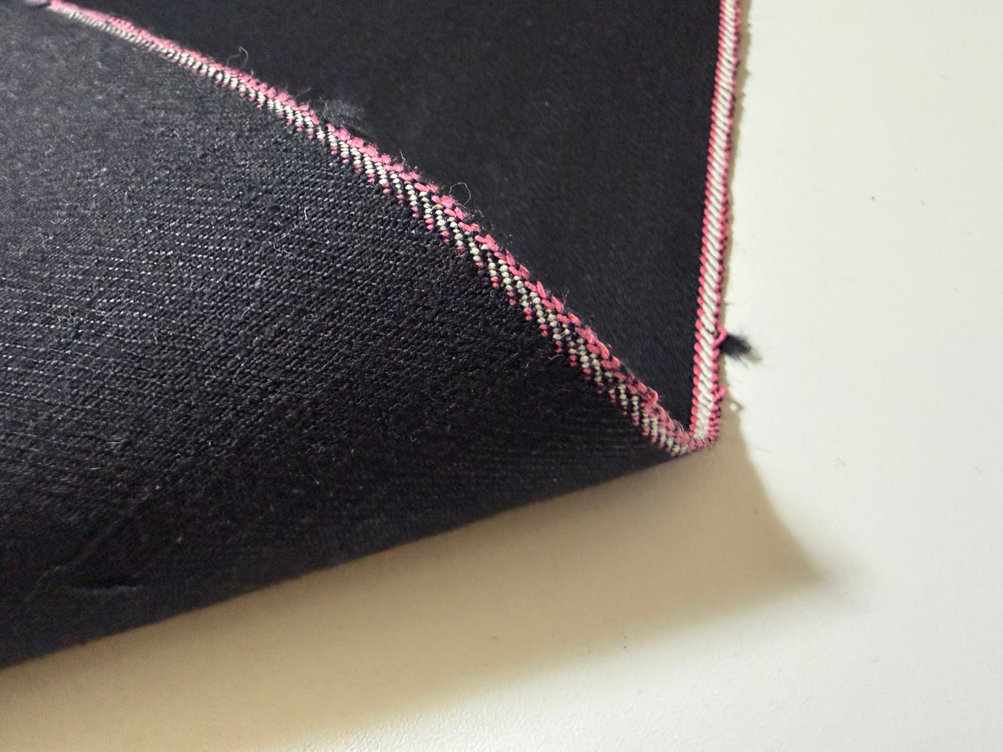Okayama Denim | 16 oz Double-sided Black w/ Pink Selvage