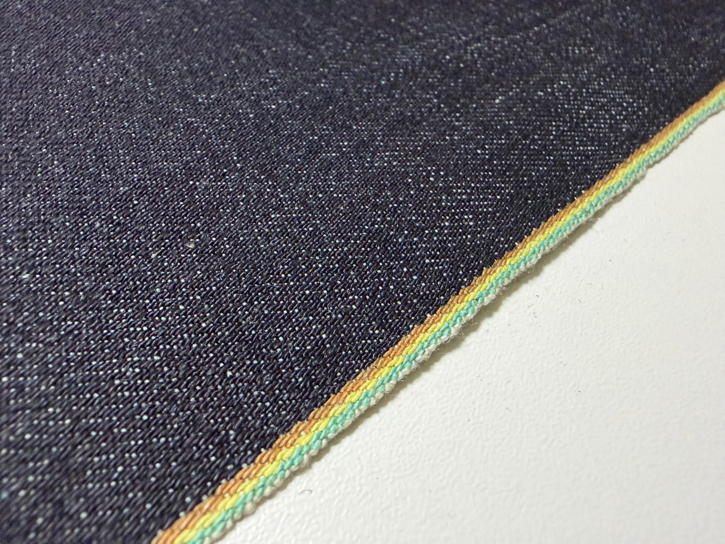 Okayama Denim | 14 oz Indigo Triple Color Selvage Line Japanese Blue Fabric