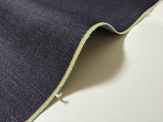Okayama Denim | 14 oz Indigo Triple Color Selvage Line Japanese Blue Fabric